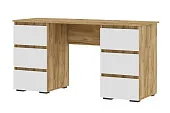 Письменный стол Хелен ПС 02 дуб крафт золото - белый Письменный стол Хелен ПС 02 дуб крафт золото - белый