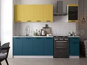 Кухня Техно New 2,0 комп. №3 Горчица софт/Атлантик софт Кухня Техно New 2,0 комп. №3 Горчица софт/Атлантик софт