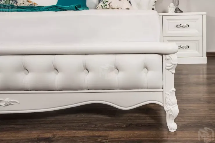 Кровать Мишель 180х200 см с подъёмным механизмом белый матовый Кровать Мишель 180х200 см с подъёмным механизмом белый матовый