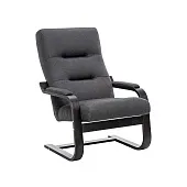 Кресло Leset Оскар (Венге текстура/Malmo 95 (темно-серый))