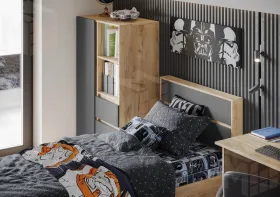 Модульная детская Хелен дуб крафт золото - серый графит