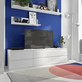 2.03.03.110.1 КАСТОР тумба 6 ящиков RU белая