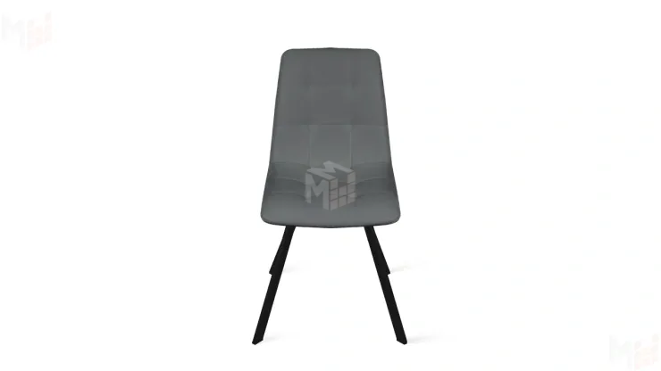 Стул Бруно (паук Т2) Черный муар матовый, Кожзам Серый Стул Бруно (паук Т2) Черный муар матовый, Кожзам Серый