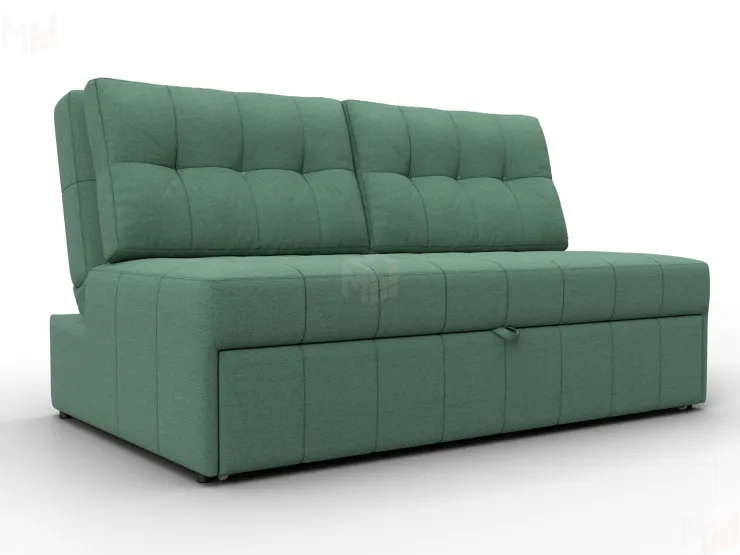 Диван прямой Лига-107 (140) ( Амур 11 зеленый )