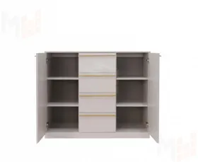 Комод Николь 8 Кашемир/Ручки-сатиновое золото