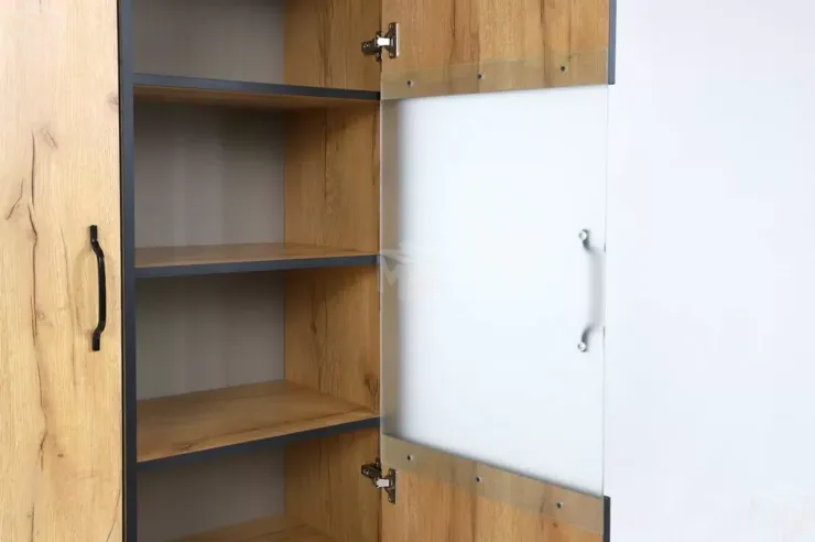 Шкаф-витрина Виртон 21 Дуб Крафт Золотой