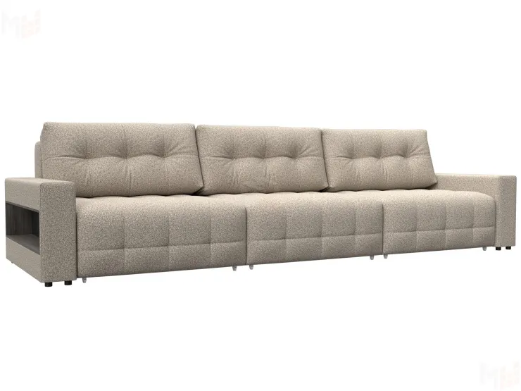 Диван прямой с полками Лига-053 НПБ Лонг