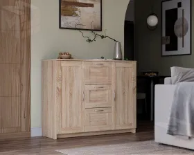 2.02.03.340.3 СИРИУС тумба 2 двери и 3 ящика 117х95 сонома RU