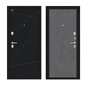 Входная металлическая дверь Граффити-5 Букле черное/Slate Art