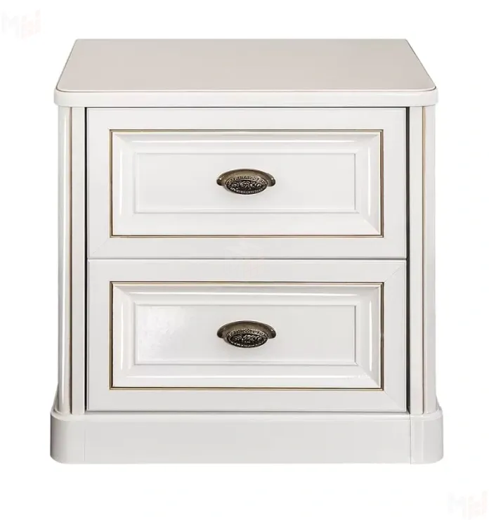 Тумба прикроватная Натали белый глянец