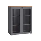 Шкаф витрина Остин 16.394.01 серый графит Шкаф витрина Остин 16.394.01 серый графит