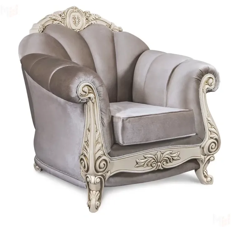 Кресло Марселла крем глянец