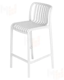 Стул полубарный DOBRIN CHLOE (белый)