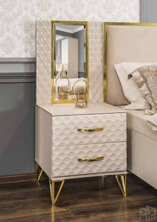 Тумба Lara бежевый глянец