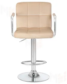 Стул барный DOBRIN KRUGER ARM (бежевый велюр (MJ9-10))