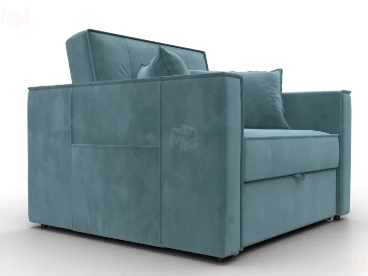 Кресло-кровать Лига-104 (80) ( SEVEN 113 бирюзовый )