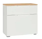 Тумба для обуви  Октава белый шагрень 16.127 Тумба для обуви  Октава белый шагрень 16.127