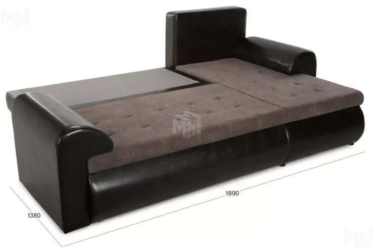 Угловой диван Цезарь (Правый) Коричневый Угловой диван Цезарь (Правый) Коричневый