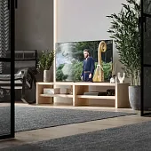 S00838 Энкель ТВ16 ТВ-тумба 160х37x38, дуб беленый S00838 Энкель ТВ16 ТВ-тумба 160х37x38, дуб беленый