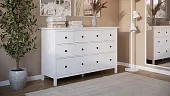 Комод КЫМОР 8 ящиков белый
