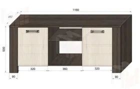 Тумба ТВ Фанки Тайм ФТ-07 