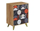 Комод Фьюжн КМ-001 крафт золотой/Vinil Комод Фьюжн КМ-001 крафт золотой/Vinil