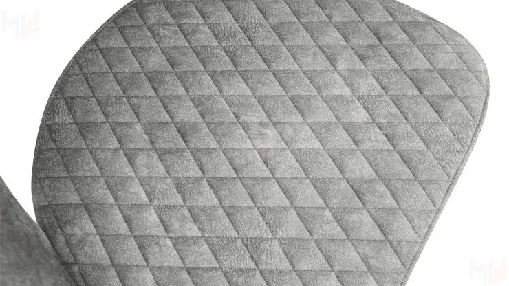 Стул Гэтсби К2 Белый матовый, Велюр Wellmart Silver Стул Гэтсби К2 Белый матовый, Велюр Wellmart Silver