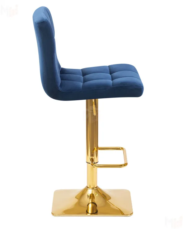 Стул барный DOBRIN GOLDIE (синий велюр (MJ9-117))