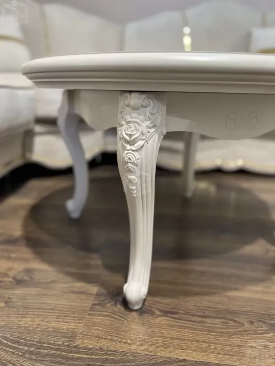 Столик круглый Мокко бежевый