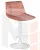 Стул барный DOBRIN TAILOR WHITE (пудрово-розовый велюр (MJ9-32))