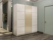 Шкаф-купе Прайм 3-х дверный ЛДСП, Стекло фисташка 180 см