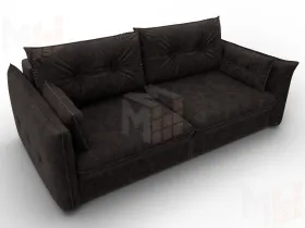 Диван прямой Лига-100 НПБ ( BRUT 17 коричневый )