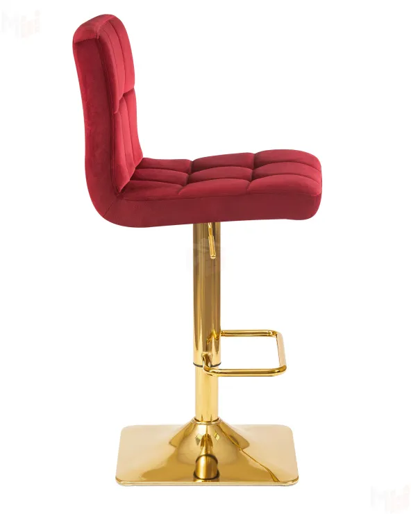 Стул барный DOBRIN GOLDIE (бордовый велюр (MJ9-43))