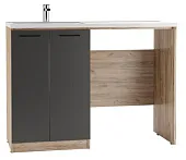 Тумба под умывальник "Космос 120" Craft с корзиной Домино Тумба под умывальник "Космос 120" Craft с корзиной Домино