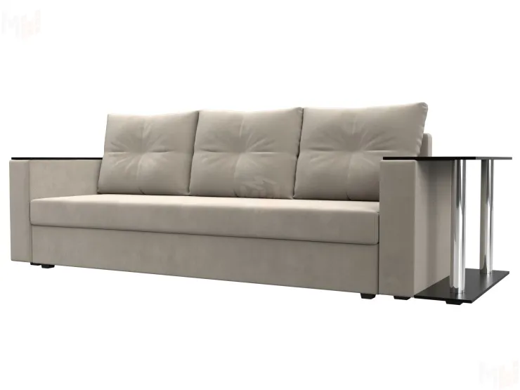 Диван прямой Атланта со столом справа