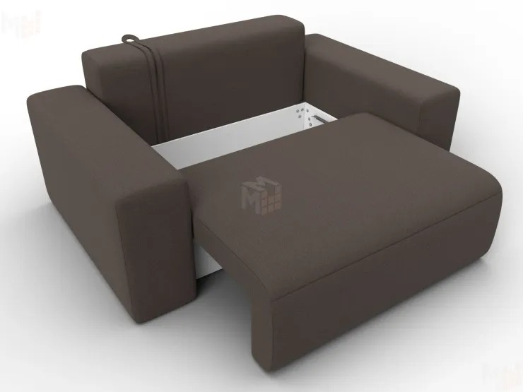 Кресло Лига-036 НПБ ( Амур коричневый )