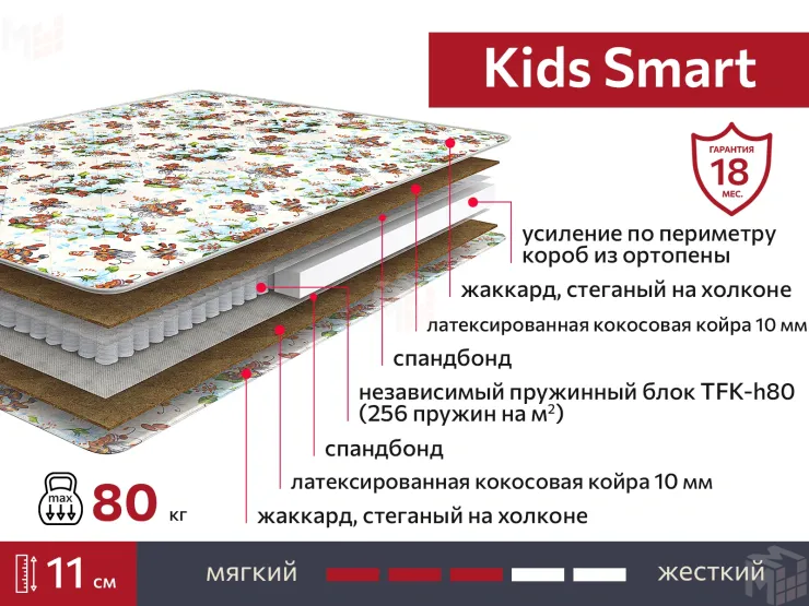 Матрас Kids Smart 80х190 см