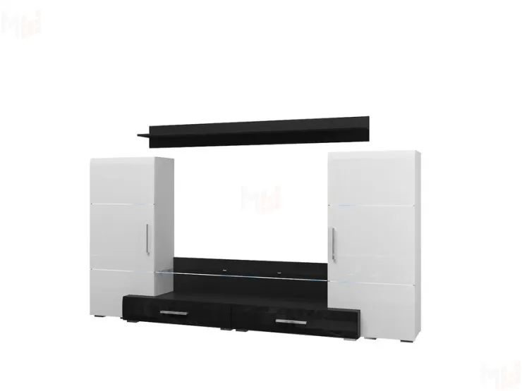 Гостиная Домино (черный глянец)