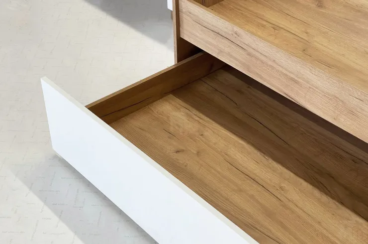 Кровать Форсаж дуб крафт золотой/белый Кровать Форсаж дуб крафт золотой/белый