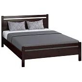 Кровать из массива Вероника-1 (140*200) орех темный Кровать из массива Вероника-1 (140*200) орех темный