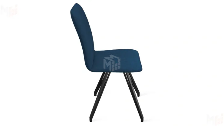 Стул Стенли К4 Черный муар, Велюр Confetti Blue