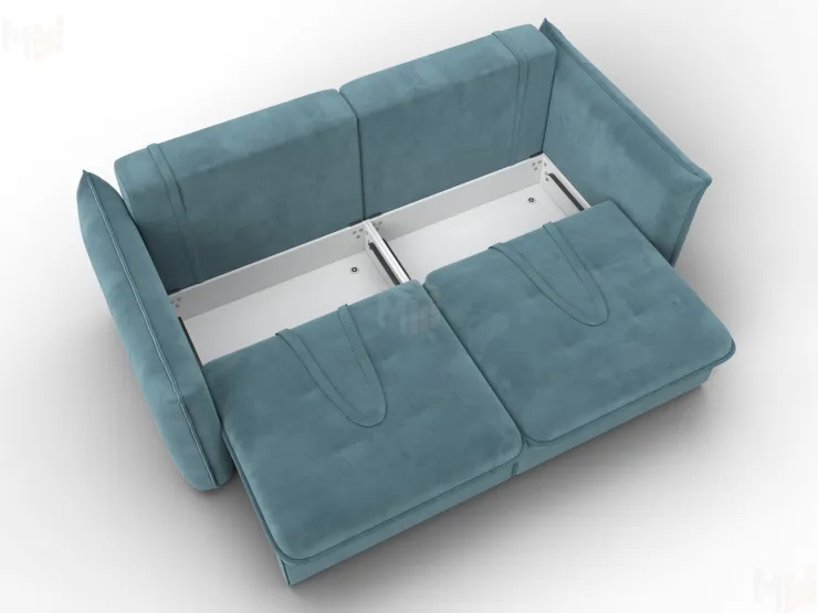 Диван прямой Лига-100 НПБ ( SEVEN 113 бирюзовый )