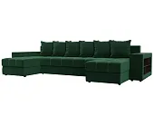 Диван П-образный Дубай полки справа