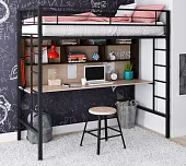 Кровать-чердак Севилья - 1.2 со столом и полкой