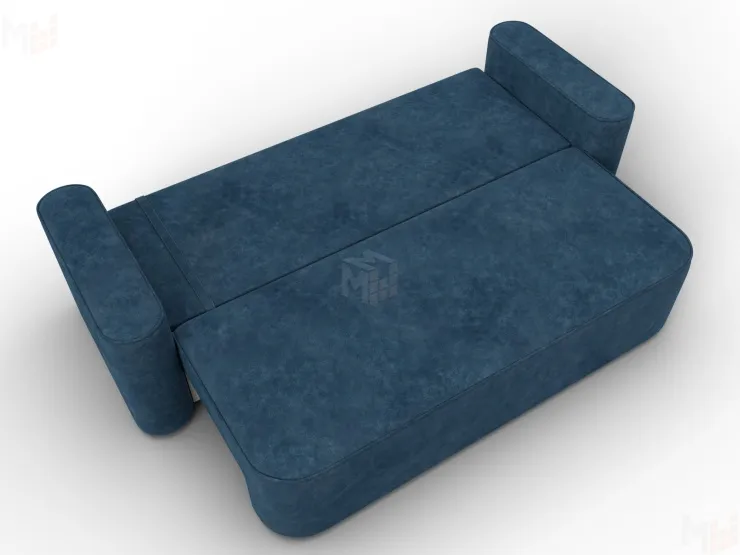 Диван прямой Лига-118 НПБ ( BRUT 11 синий )