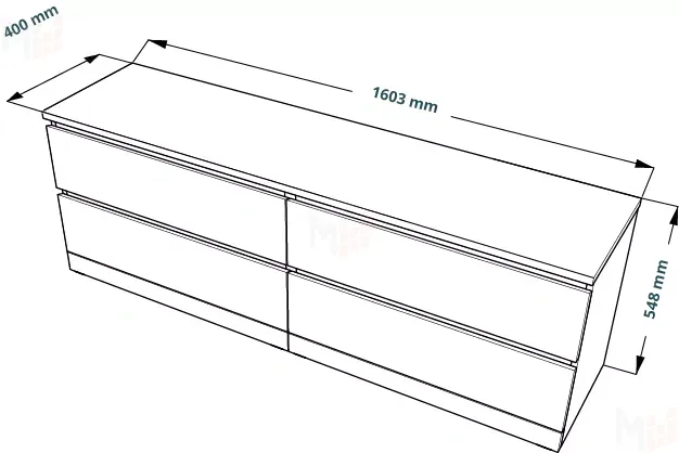Комод Варма 4Д белый Комод Варма 4Д белый