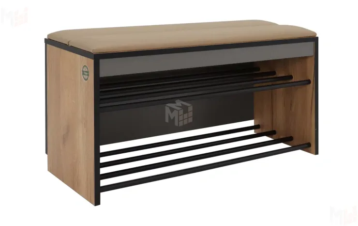 Тумба Ольга-Лофт 52 Дуб Крафт Золотой/Темно-Серый Тумба Ольга-Лофт 52 Дуб Крафт Золотой/Темно-Серый