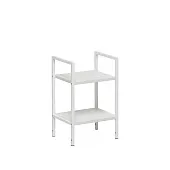 Стеллаж Leset Стилвуд 12 узкий, 2 полки (Белый/Белый)