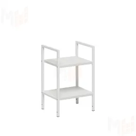 Стеллаж Leset Стилвуд 12 узкий, 2 полки (Белый/Белый)
