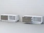 Тумба Т-4 ПД Эго Бетон Светлый/Камень Темный Тумба Т-4 ПД Эго Бетон Светлый/Камень Темный